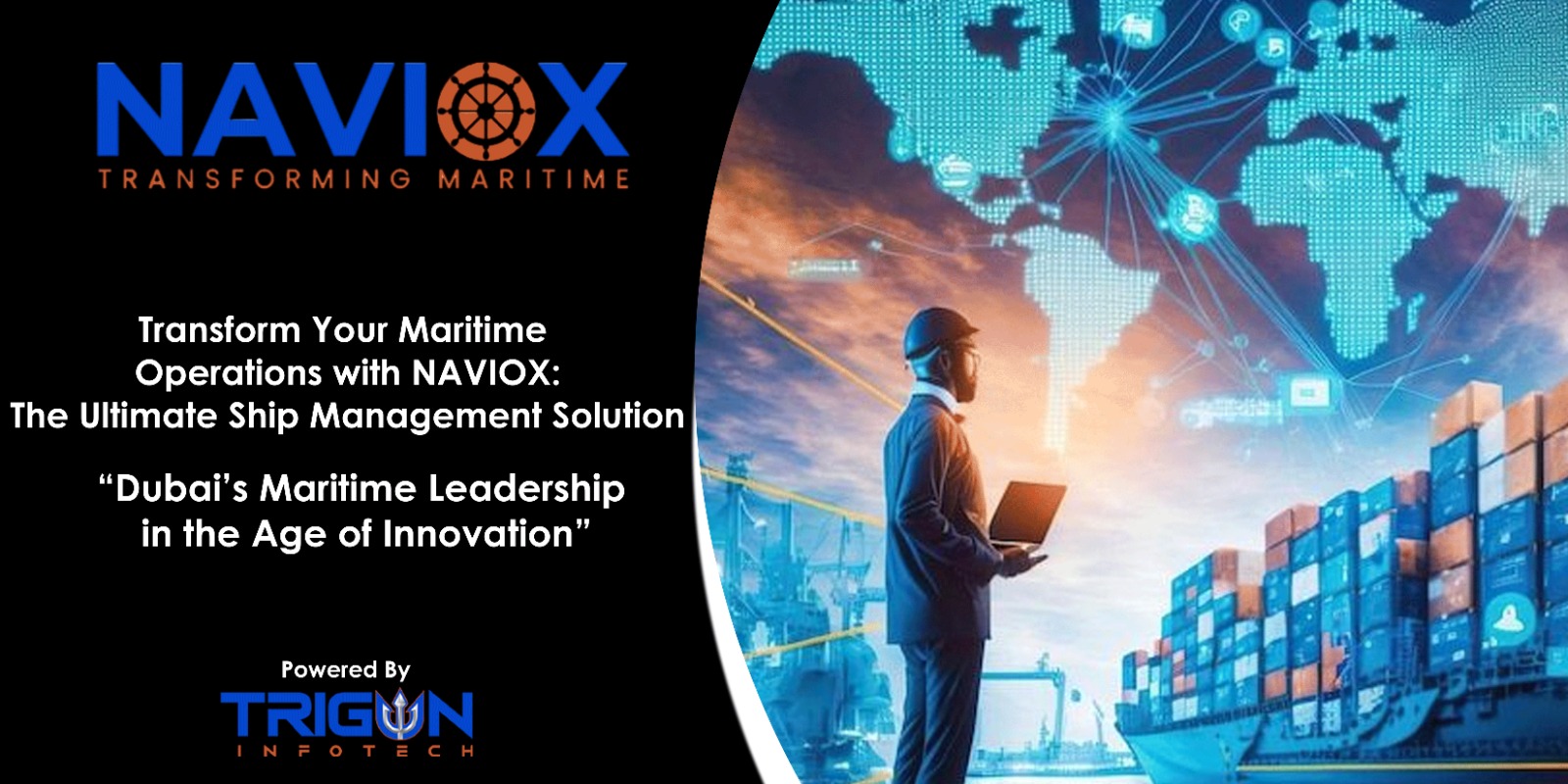 NAVIOX platform showcasing vessel management and predictive maintenance features